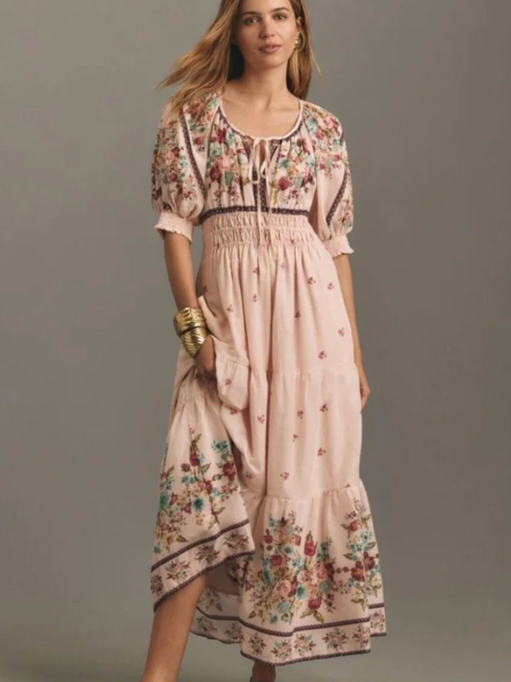 NWT Antrhopologie The Somerset Maxi Dress: Puff-Sleeve Edition